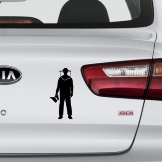 Sticker beekeeper with smoker - black