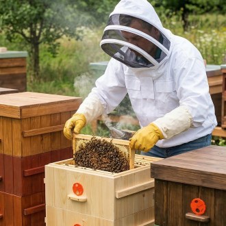 Bee jacket with hood - S-XXL