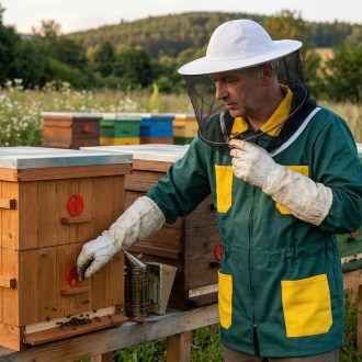 Green jacket with hat - 52-60