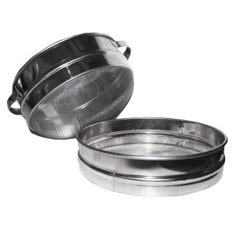 Convex - double stainless steel honey filter ⌀23 cm