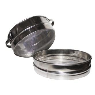Convex - double stainless steel honey filter ⌀23 cm
