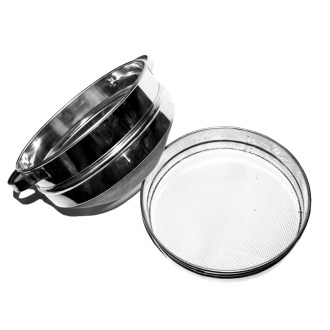 Convex - double stainless steel honey filter ⌀23 cm