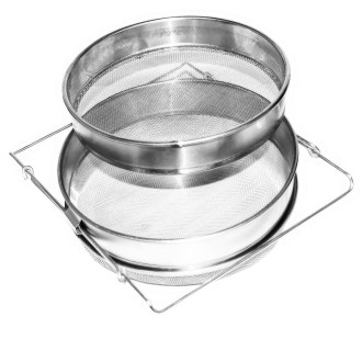 Double stainless steel honey filter DE3