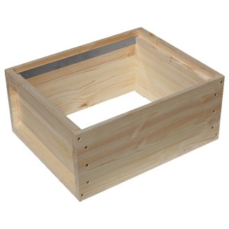 Full-depth hive box for Deutsch Normalmaß - 12 frames - schiene