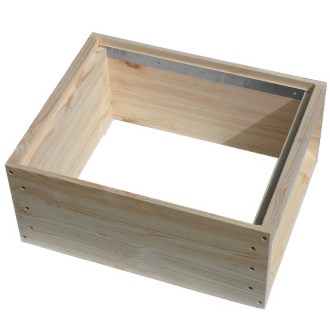 Full-depth hive box for Deutsch Normalmaß - 12 frames - schiene