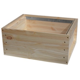 Full-depth hive box for Deutsch Normalmaß - 12 frames - schiene