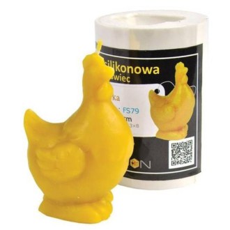 Silicone candle mold - hen - 9 cm - FS79