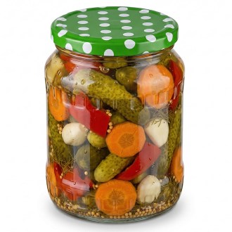 Lid TO 82 - green dots