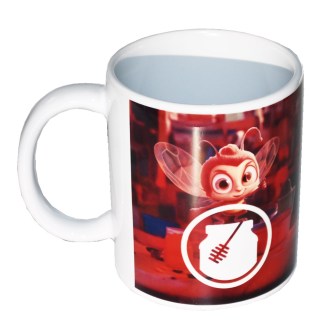 Cup with a children's motif of kids with honey