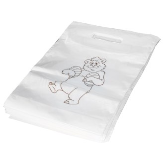Plastic bags with a bear 25×35 cm - 50 pcs