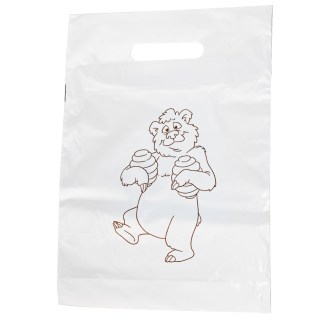 Plastic bags with a bear 25×35 cm - 50 pcs