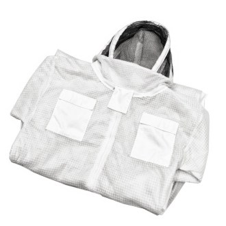 Vented bee suit with hood sizes.: S - XXL