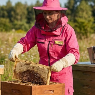 Beekeeping Suit PREMIUM pink Lyson, size: S-XXXXL