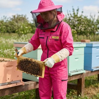 Beekeeping Suit PREMIUM pink Lyson, size: S-XXXXL