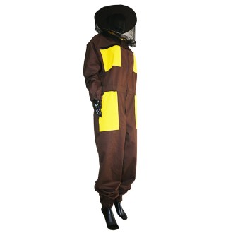 Brown bee suit with hat sizes: S - XXXL