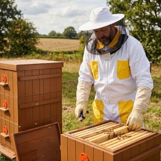 Beekeeping suit with hat, sizes: 48–64