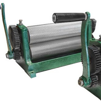 Hand press for foundation sheets - engraved