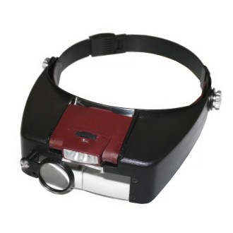 Lighted magnifying glass headset LED headband - Velleman®