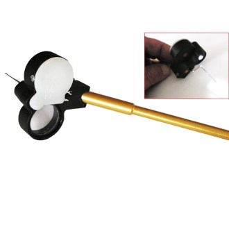 Grafting tool with magnifying glass and lighting