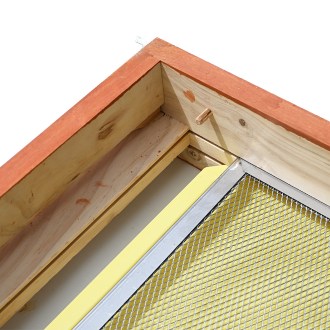 Full mesh varroa bottom board - Langstroth - complete, painted