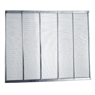 Stainless steel queen excluder with frame 384x473 mm DE