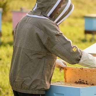 Beekeeping jacket Elegant Bee half vented - S-XXXXL