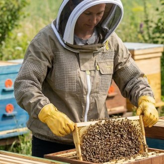 Beekeeping jacket Elegant Bee half vented - S-XXXXL