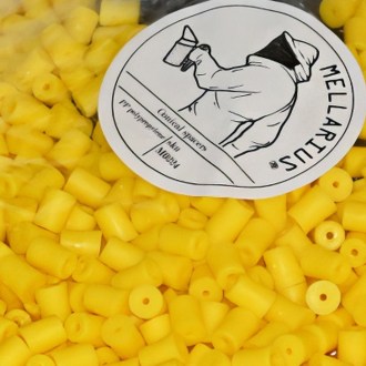 Conical spacers with nails 100 pcs - Yellow