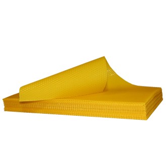 Cold-processed pure wax foundation Langstroth original - 420x200 mm