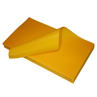 Cold-processed pure wax foundation Langstroth original - 420x200 mm