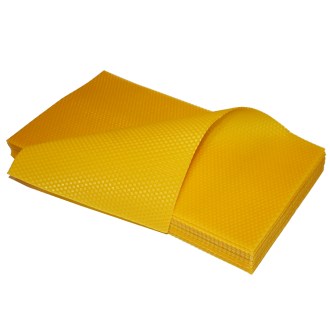 Cold-processed pure wax foundation Langstroth original - 420x200 mm
