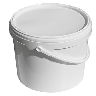 Plastic honey container 15 kg white