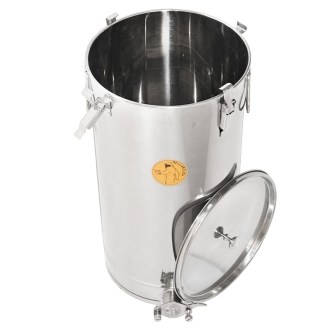 50 kg honey tank Mellarius ProLine with welded gate and sealing lid