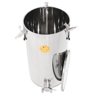 100 kg honey tank Mellarius ProLine with welded gate and sealing lid