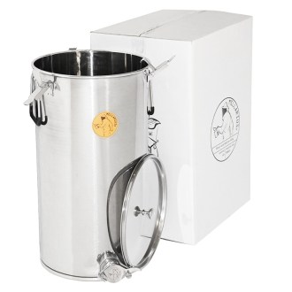 100 kg honey tank Mellarius ProLine with welded gate and sealing lid