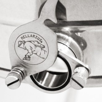 50 kg honey tank Mellarius OptiLine with stainless steel gate and sealing lid