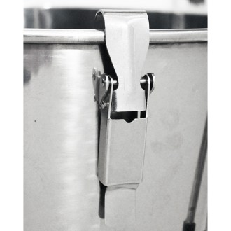 100 kg honey tank Mellarius OptiLine with stainless steel gate and sealing lid