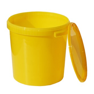 Honey container plastic 40 kg / 33 l - yellow