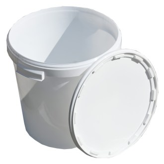 Plastic honey container 40 kg white