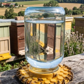 Bee waterer/feeder for a larger jar, diameter 175 mm