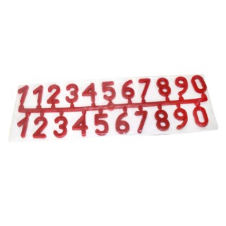 Plastic numbers on hive