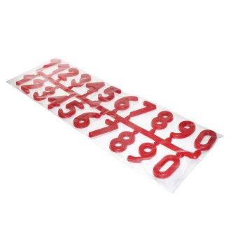 Plastic numbers on hive