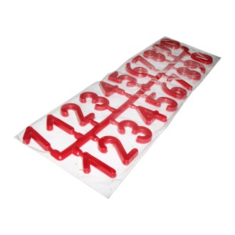 Plastic numbers on hive