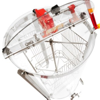 Manual 4 frame honey extractor Mellarius ProLine, Ø 45 cm