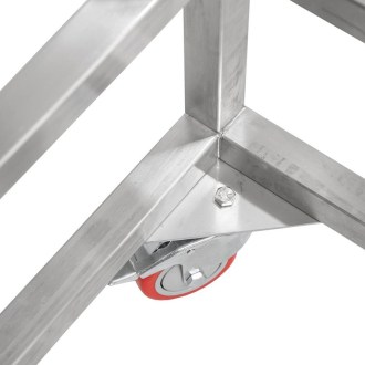 Transport cart for containers, honey creaming machines 200l to 300l