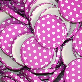 Lid TO 82 - Violet dots - full box 700 pcs