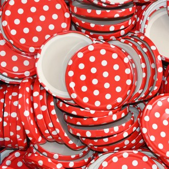 Lid TO 82 - Red dots - full box 700 pcs