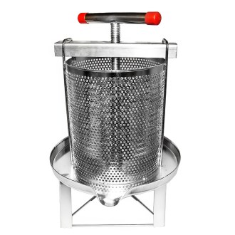 Manual press - for honey and fruit - stainless steel - 38 x 34 cm - 10 l
