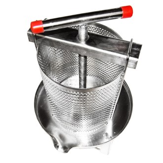 Manual press - for honey and fruit - stainless steel - 38 x 34 cm - 10 l