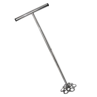 Hand-held stainless steel honey mixer